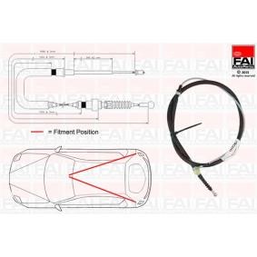 Handbremsseil für SEAT von FAI AutoParts
