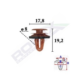 Clip, Zier- / Schutzleiste C70333 MINI von ROMIX