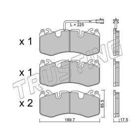 Achetez des Plaquettes de frein TRUSTING 1202.0 à prix pour 136,07 €