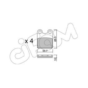 Achetez des Plaquettes de frein CIFAM 822-1326-0 à prix pour 32,72 €