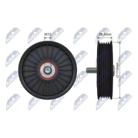 Achetez des Galet enrouleur de courroie d'accessoire NTY RNK-CH-038 à prix pour 17,09 €