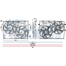 Kühlerlüfter 850004 von NISSENS günstig für 160,13 € online kaufen