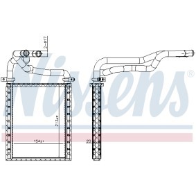 Comprar Radiador de calefacción de NISSENS 707191 a bajo precio de 74,62 €
