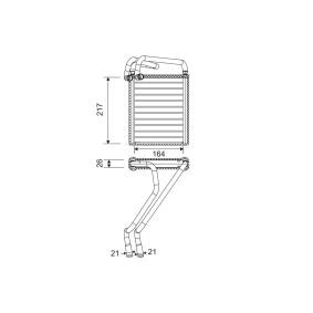 Acquista Scambiatore calore per riscaldamento abitacolo da VALEO 811653 a buon mercato per soli 61,96 €