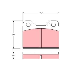 Compre Pastilhas de travão da TRW GDB112 a um preço baixo por 24,83 €