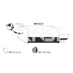 Endschalldämpfer 696029 von ERNST günstig für 138,49 € online kaufen