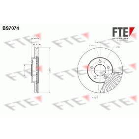 Bremsscheibe BS7074 von FTE günstig für 87,87 € online kaufen