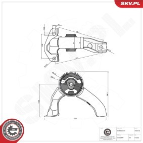 Motorlager für JEEP von ESEN SKV
