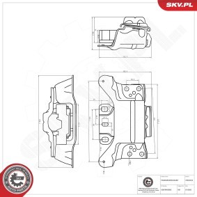 Achetez des Suspension, boîte automatique ESEN SKV 75SKV816 à prix pour 48,38 €