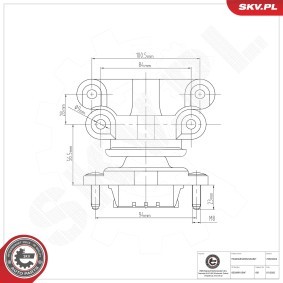 Achetez des Suspension, boîte automatique ESEN SKV 75SKV824 à prix pour 39,63 €