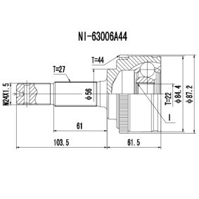 Acquista Kit giunti semiasse da PROCARO 77-NS-600 a buon mercato per soli 30,94 €