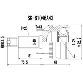 Acquista Kit giunti semiasse da PROCARO 77-SZ-300 a buon mercato per soli 29,09 €