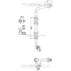 Hochdruck- / Niederdruckleitung, Klimaanlage für PEUGEOT von TRISCAN