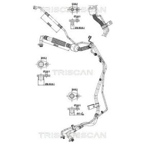 Hochdruck- / Niederdruckleitung, Klimaanlage für PEUGEOT von TRISCAN