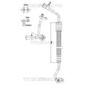 Hochdruck- / Niederdruckleitung, Klimaanlage für PEUGEOT von TRISCAN