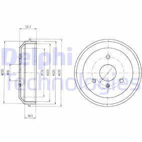 Comprar Tambor de freno de DELPHI BF465 a bajo precio de 26,02 €