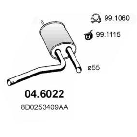 Compre Panela de escape central da ASSO 04.6022 a um preço baixo por 83,67 €