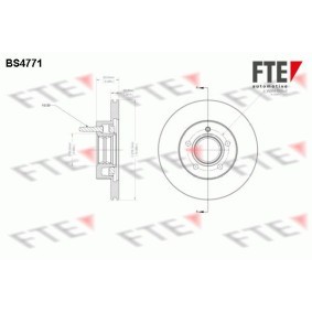 Bremsscheibe BS4771 von FTE günstig für 127,18 € online kaufen