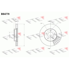 Bremsscheibe BS4779 von FTE günstig für 86,48 € online kaufen