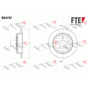 Bremsscheibe BS4787 von FTE günstig für 98,11 € online kaufen