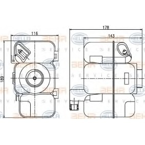 Ausgleichsbehälter 8MA 376 789-741 von HELLA günstig für 36,93 € online kaufen