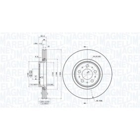 Bremsscheibe für VOLVO von MAGNETI MARELLI