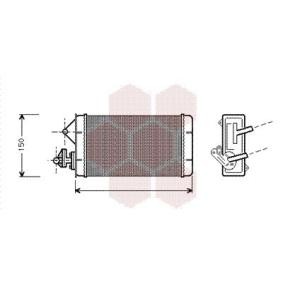 Comprar Radiador de calefacción de VAN WEZEL 17006087 a bajo precio de 54,37 €