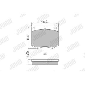 Acquista Kit pastiglie freni da JURID 571247J a buon mercato per soli 17,40 €