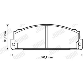 Achetez des Plaquettes de frein JURID 571463D à prix pour 24,24 €