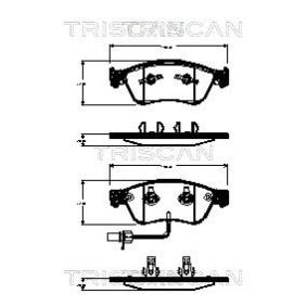 Bremsbeläge für VW von TRISCAN