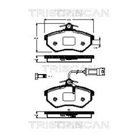 Bremsbeläge für VW von TRISCAN
