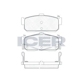 Bremsbeläge 140915 von ICER günstig für 19,82 € online kaufen