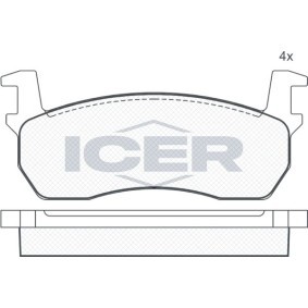Bremsbeläge 180424 von ICER günstig für 19,18 € online kaufen