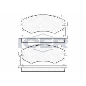 Bremsbeläge 180986 von ICER günstig für 13,17 € online kaufen