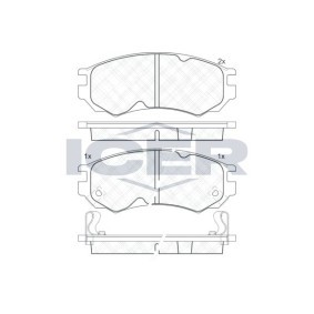 Bremsbeläge 181106 von ICER günstig für 15,51 € online kaufen