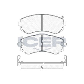 Bremsbeläge 181300 von ICER günstig für 19,33 € online kaufen