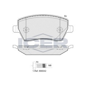 Bremsbeläge 181534-700 von ICER günstig für 27,78 € online kaufen
