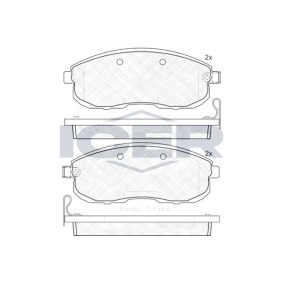 Bremsbeläge 181882 von ICER günstig für 30,54 € online kaufen