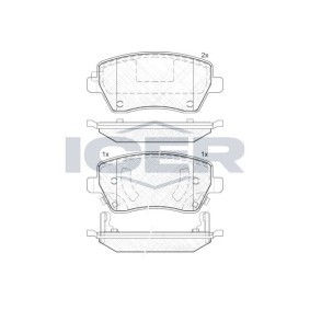 Bremsbeläge 182019 von ICER günstig für 28,55 € online kaufen