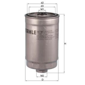 Kraftstofffilter für ALFA ROMEO von MAHLE ORIGINAL
