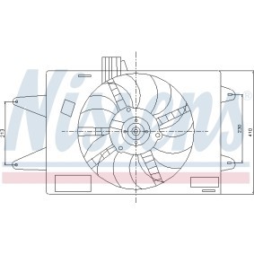 Kühlerlüfter 85129 von NISSENS günstig für 91,25 € online kaufen