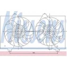 Kühlerlüfter 85222 von NISSENS günstig für 401,52 € online kaufen