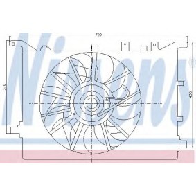 Kühlerlüfter 85405 von NISSENS günstig für 280,74 € online kaufen