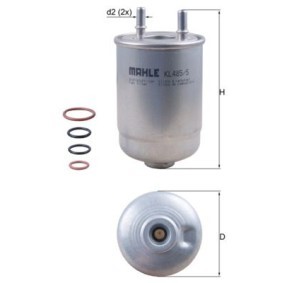 Kraftstofffilter KL 485/5D von KNECHT günstig für 23,66 € online kaufen
