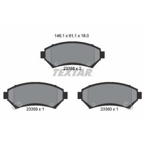 Bremsbeläge 2335801 von TEXTAR günstig für 45,60 € online kaufen