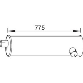Mittel- / Endschalldämpfer 64341 von DINEX günstig für 227,21 € online kaufen