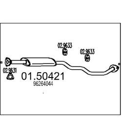 Comprar Silenciador intermedio de MTS 01.50421 a bajo precio de 952,45 €