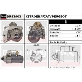 Köp Startmotor av DELCO REMY DRS3903 till det låga priset 4816,58 kr