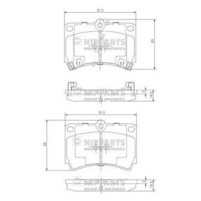 Bremsbeläge J3603036 von NIPPARTS günstig für 20,69 € online kaufen