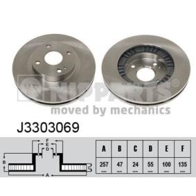 Bremsscheibe J3303069 von NIPPARTS günstig für 60,35 € online kaufen